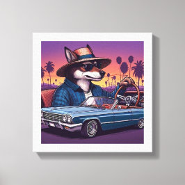 Lowrider Wolfy Leinwanddruck