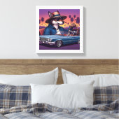 Lowrider Wolfy Leinwanddruck (Insitu (Schlafzimmer))