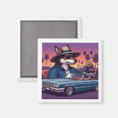 Lowrider Wolfy Magnet (Vorderseite/Rückseite)