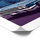 Lowrider Wolfy Poster (Ecke)