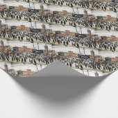 lowry Gehen zum Arbeitsentwurf Geschenkpapier (Ecke)
