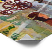 Lowry inspirierte Straßenbahnhaltestelle Poster (Ecke)