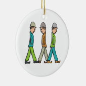 Lowry Matchstick Men Keramik Ornament (Rechts)