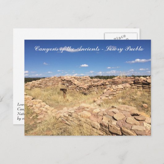 Lowry Pueblo Postkarte (Vorne/Hinten)