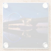 Lowry Sonnenuntergang Glasuntersetzer (Rückseite)