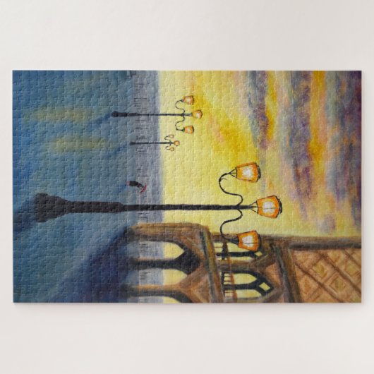Lowry trifft Venedig. Puzzle (Horizontal)