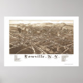 Lowville, NY Panoramic Map - 1885 Poster (Vorne)