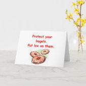 Lox und Bagels Karte (Gelbe Blume)