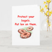 Lox und Bagels Karte (Gelbe Blume)