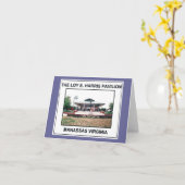 LOY E. HARRIS PAVILION 3 - besonders angefertigt Karte (Gelbe Blume)