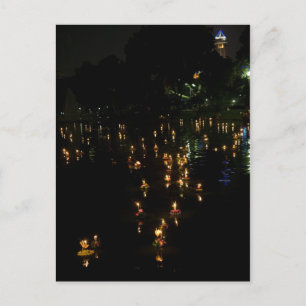 Loy Krathong Bangkok Lumpini Park Postkarte
