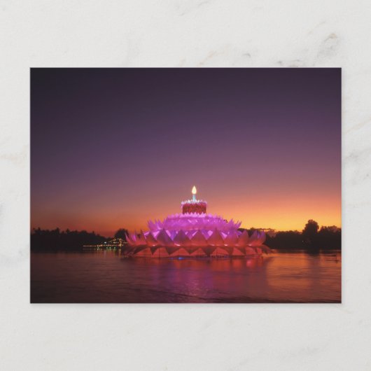 Loy Krathongn Thai Festival Postkarte (Vorderseite)