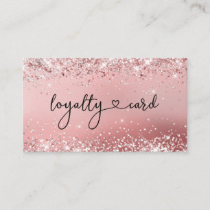 LoyæGlitzer 5 Nails Lashes Beauty Visitenkarte