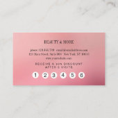 LoyæGlitzer 5 Nails Lashes Beauty Visitenkarte (Rückseite)