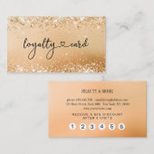 LoyæGlitzer 5 Nails Lashes Beauty Visitenkarte (Vorne/Hinten)