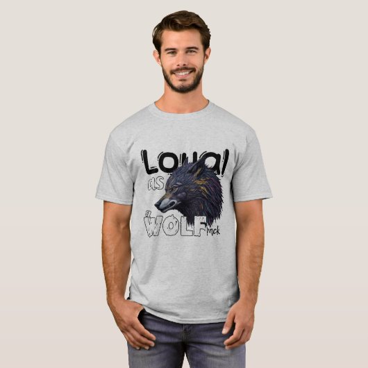 Loyal als Wolfspackung T-Shirt (Vorne ganz)