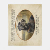 Loyal Black Lab Fleecedecke (Vorderseite)