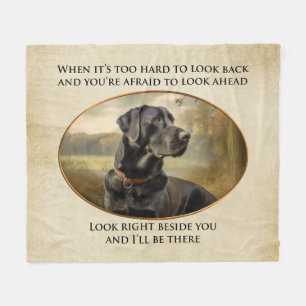 Loyal Black Lab Fleecedecke