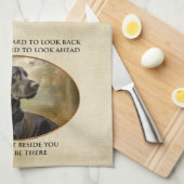 Loyal Black Lab Geschirrtuch (Viertel Falte)