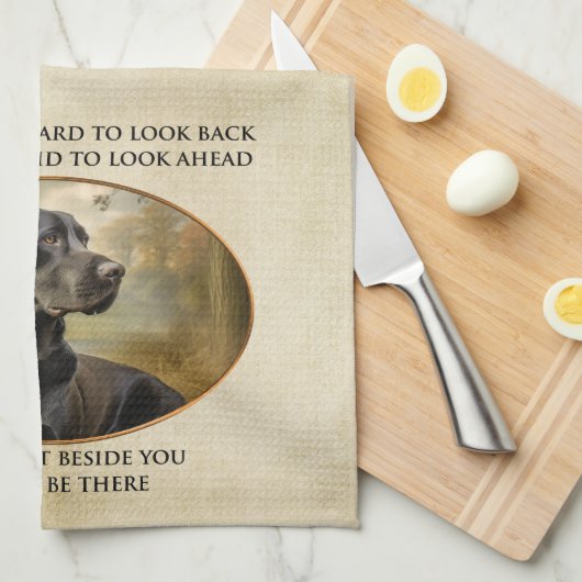 Loyal Black Lab Geschirrtuch (Viertel Falte)