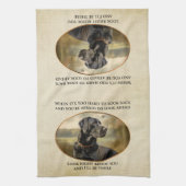 Loyal Black Lab Geschirrtuch (Vertikal)