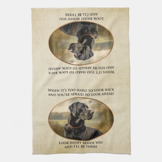 Loyal Black Lab Geschirrtuch (Vertikal)