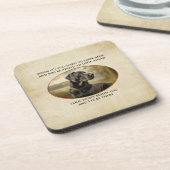 Loyal Black Lab Getränkeuntersetzer (Linke Seite)