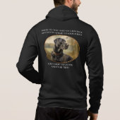 Loyal Black Lab Hoodie (Rückseite)