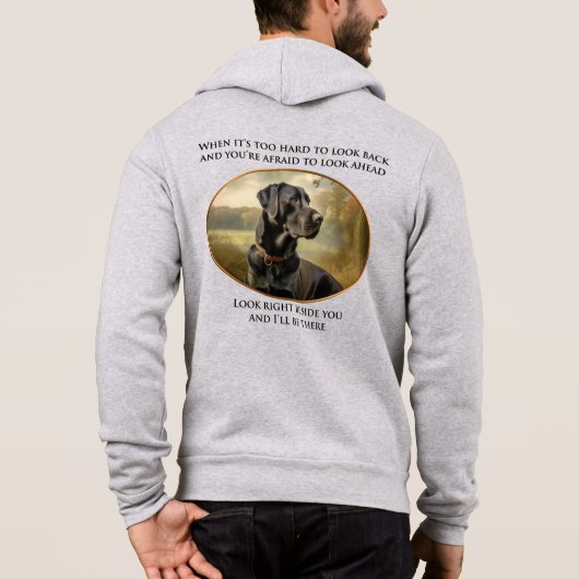 Loyal Black Lab Hoodie (Rückseite)