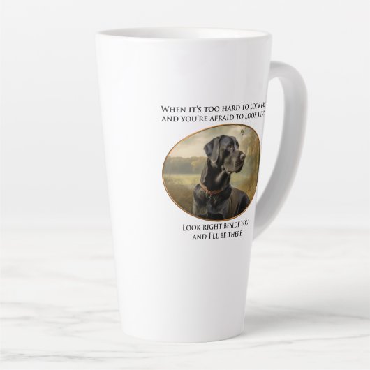 Loyal Black Lab Milchtasse (Rechte Ecke)