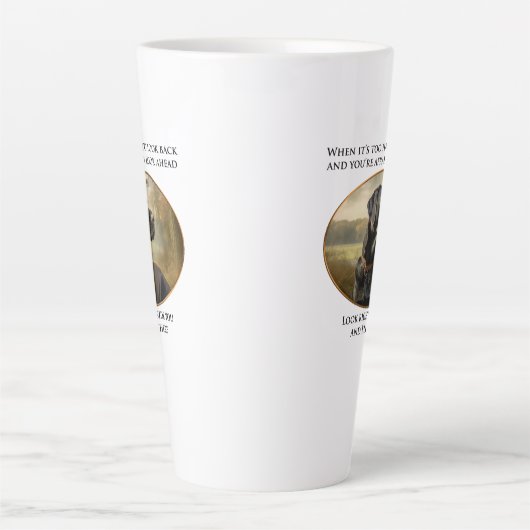 Loyal Black Lab Milchtasse (Vorderseite)