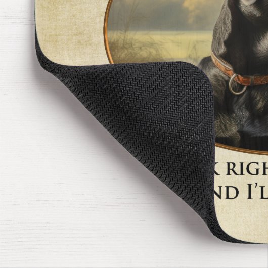 Loyal Black Lab Mousepad (Ecke)