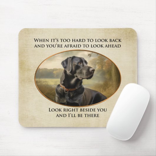 Loyal Black Lab Mousepad (Mit Mouse)