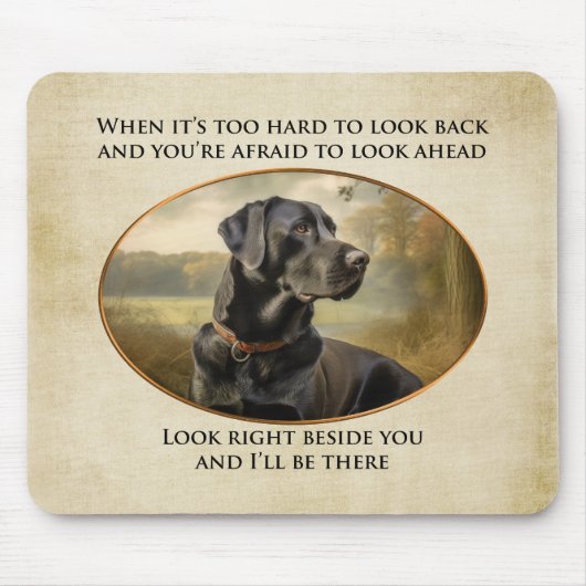 Loyal Black Lab Mousepad (Vorne)