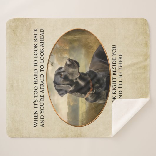 Loyal Black Lab Sherpadecke (Vorderseite (Horizontal))