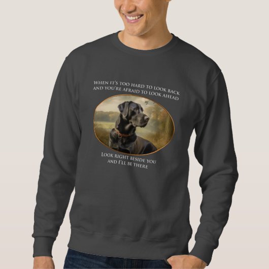 Loyal Black Lab Sweatshirt (Vorderseite)
