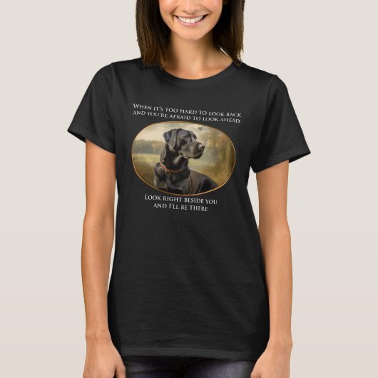 Loyal Black Lab T-Shirt (Vorderseite)