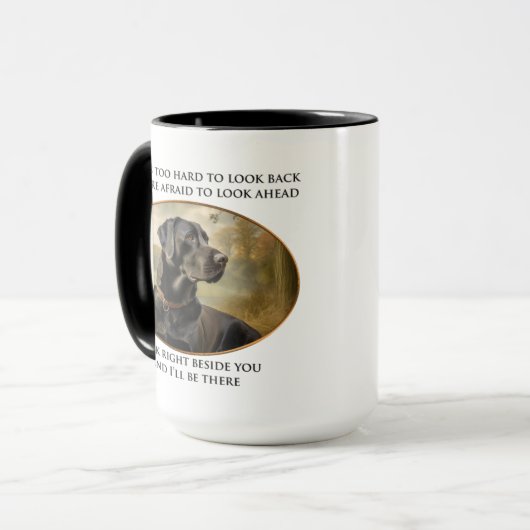Loyal Black Lab Tasse (Vorderseite Links)