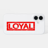 Loyal-Briefmarke iPhone 16 Hülle (Rückseite (Horizontal))