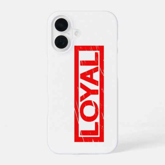 Loyal-Briefmarke iPhone 16 Hülle (Rückseite)