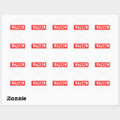 Loyal-Briefmarke Runder Aufkleber (Blatt)