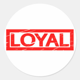 Loyal-Briefmarke Runder Aufkleber
