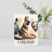 Loyal Companion bei Sunset Postkarte (Stehend Vorderseite)