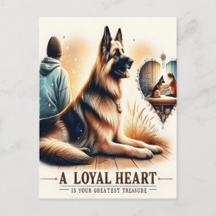 Loyal Companion bei Sunset Postkarte