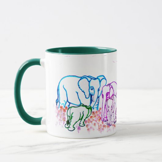 Loyal Elephants Tasse (Links)