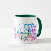Loyal Elephants Tasse (VorderseiteRechts)
