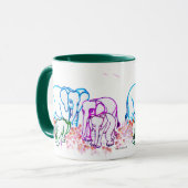 Loyal Elephants Tasse (Vorderseite Links)