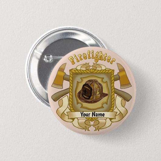 Loyal Firefighter Button (Vorne & Hinten)