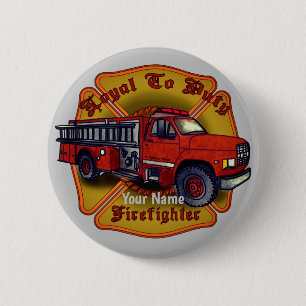 Loyal Firefighter Button