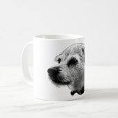 Loyal Gaze Terrier Mix Tasse (Vorderseite Links)